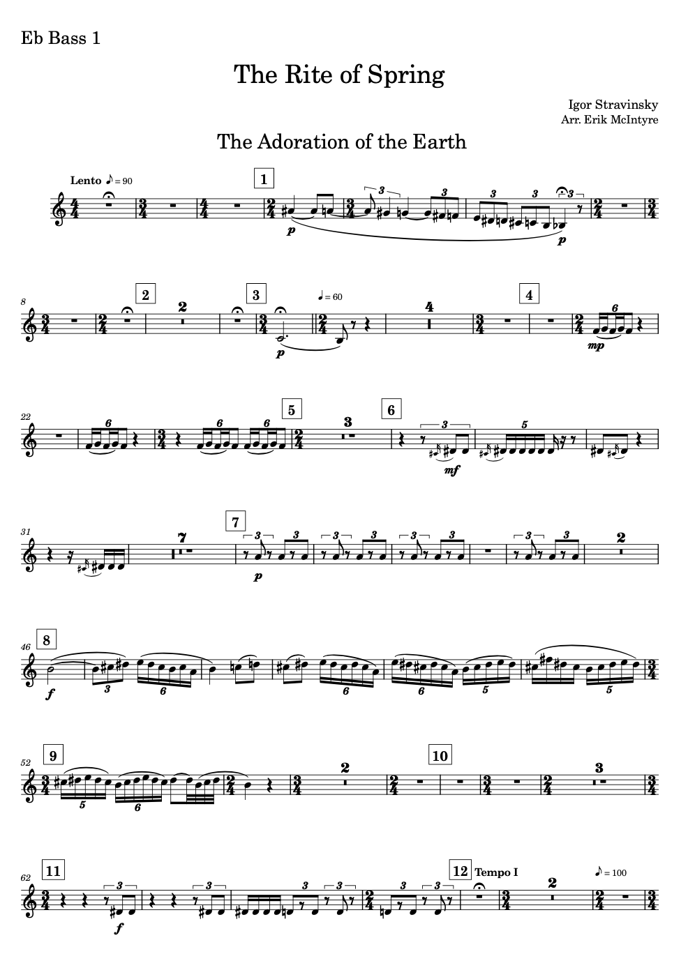 Stravinsky: The Rite of Spring (Part I) - Brass Band