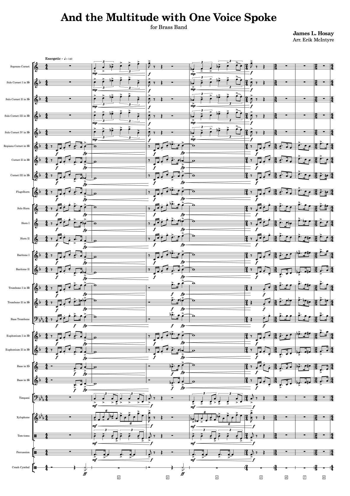 Hosay: And the Multitude with One Voice Spoke - Brass Band