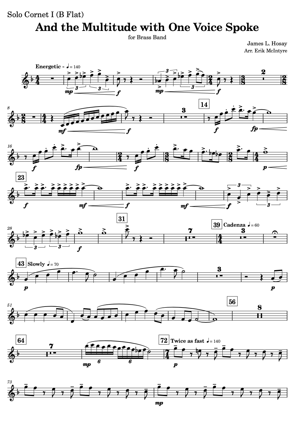 Hosay: And the Multitude with One Voice Spoke - Brass Band