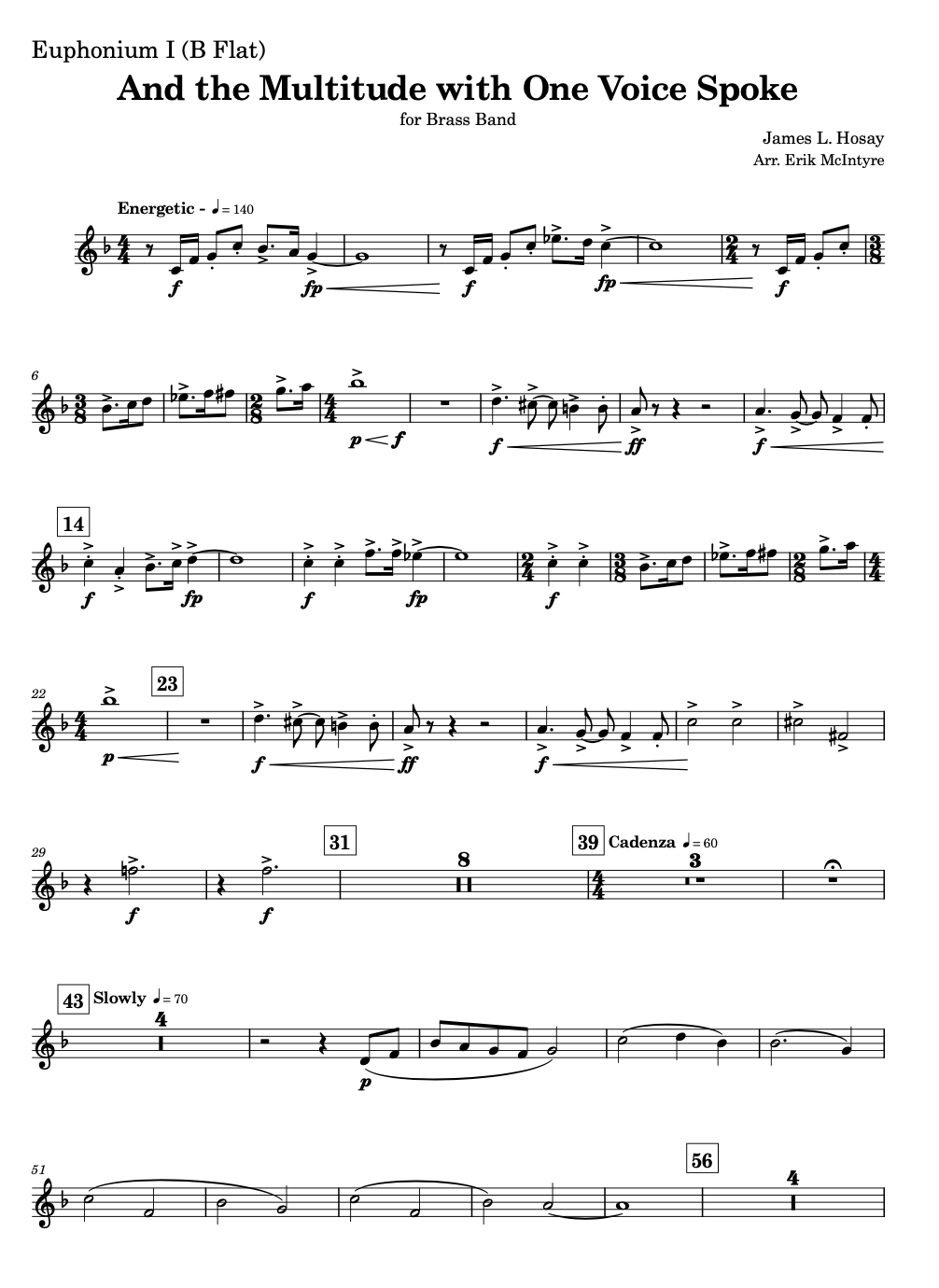 Hosay: And the Multitude with One Voice Spoke - Brass Band
