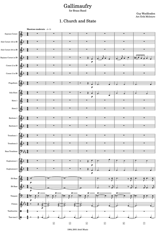 Woolfenden: Gallimaufry - Brass Band Arrangement (Second Section)