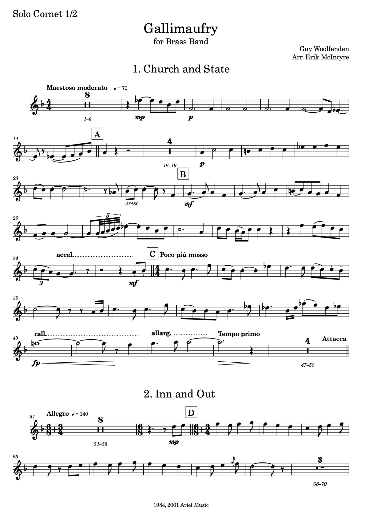 Woolfenden: Gallimaufry - Brass Band Arrangement (Second Section)
