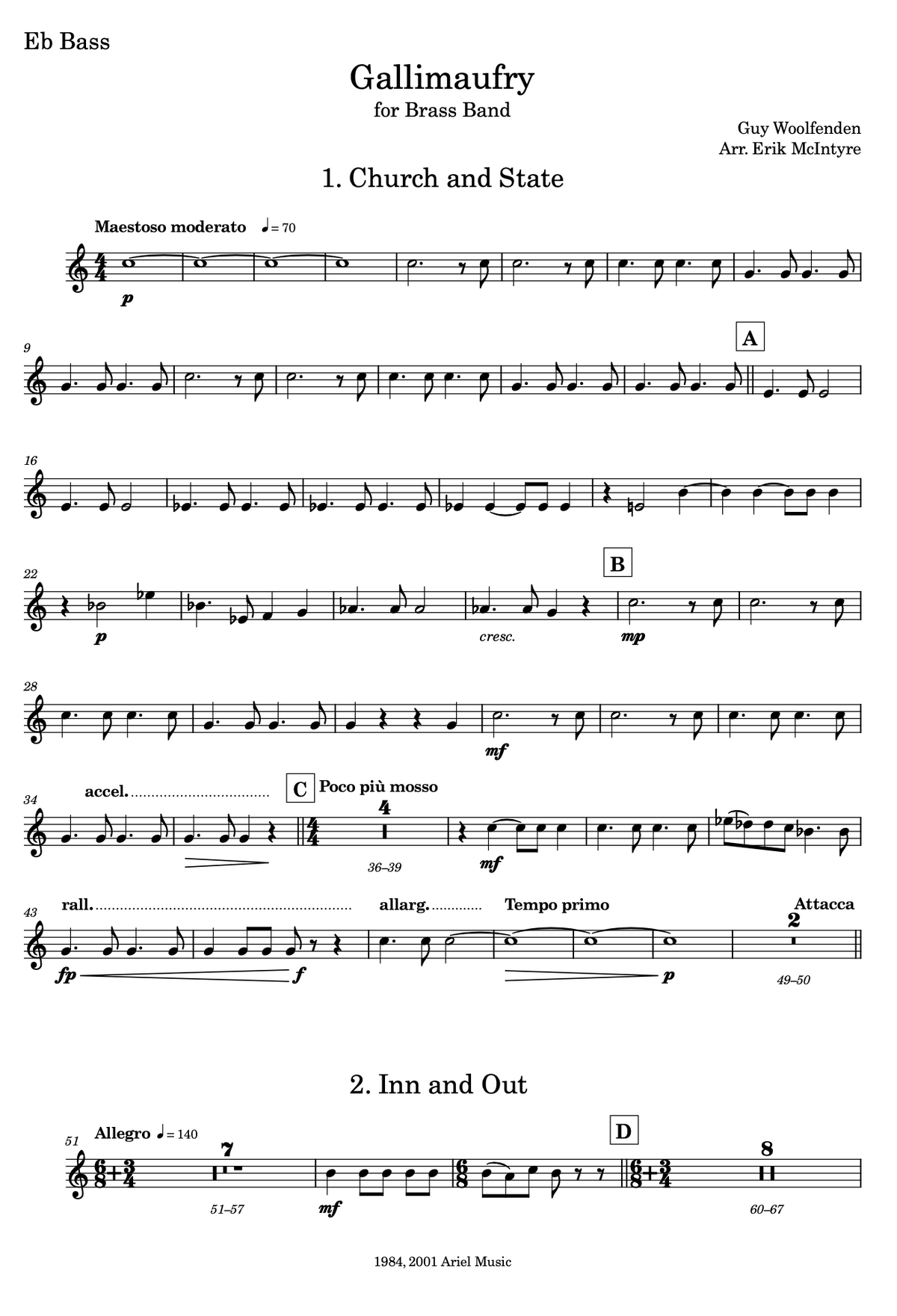 Woolfenden: Gallimaufry - Brass Band Arrangement (Second Section)
