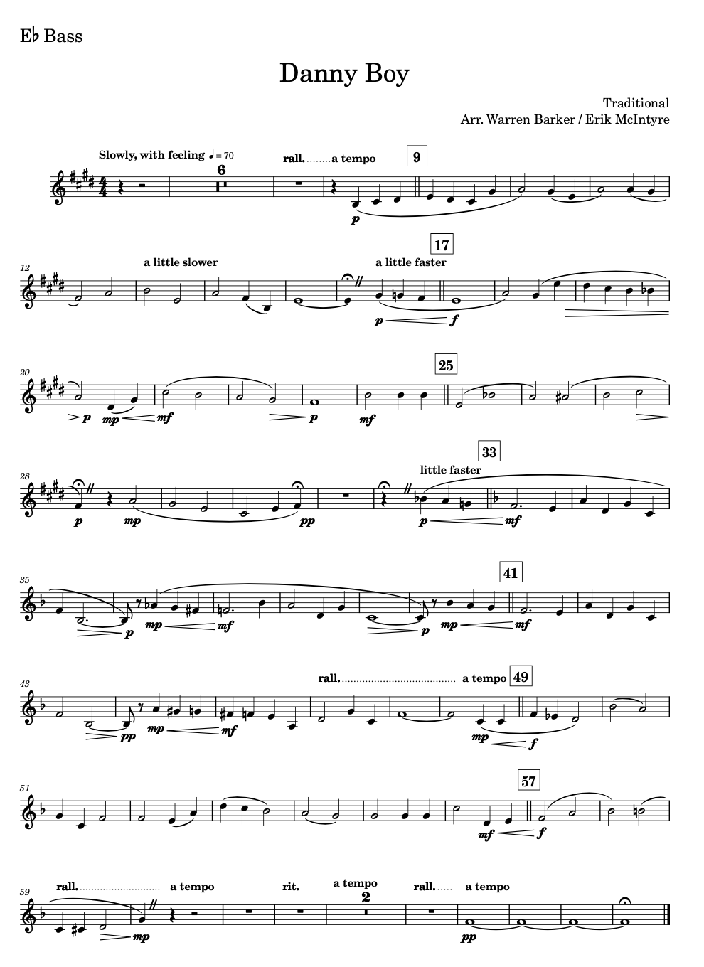 Barker: Danny Boy - Brass Band