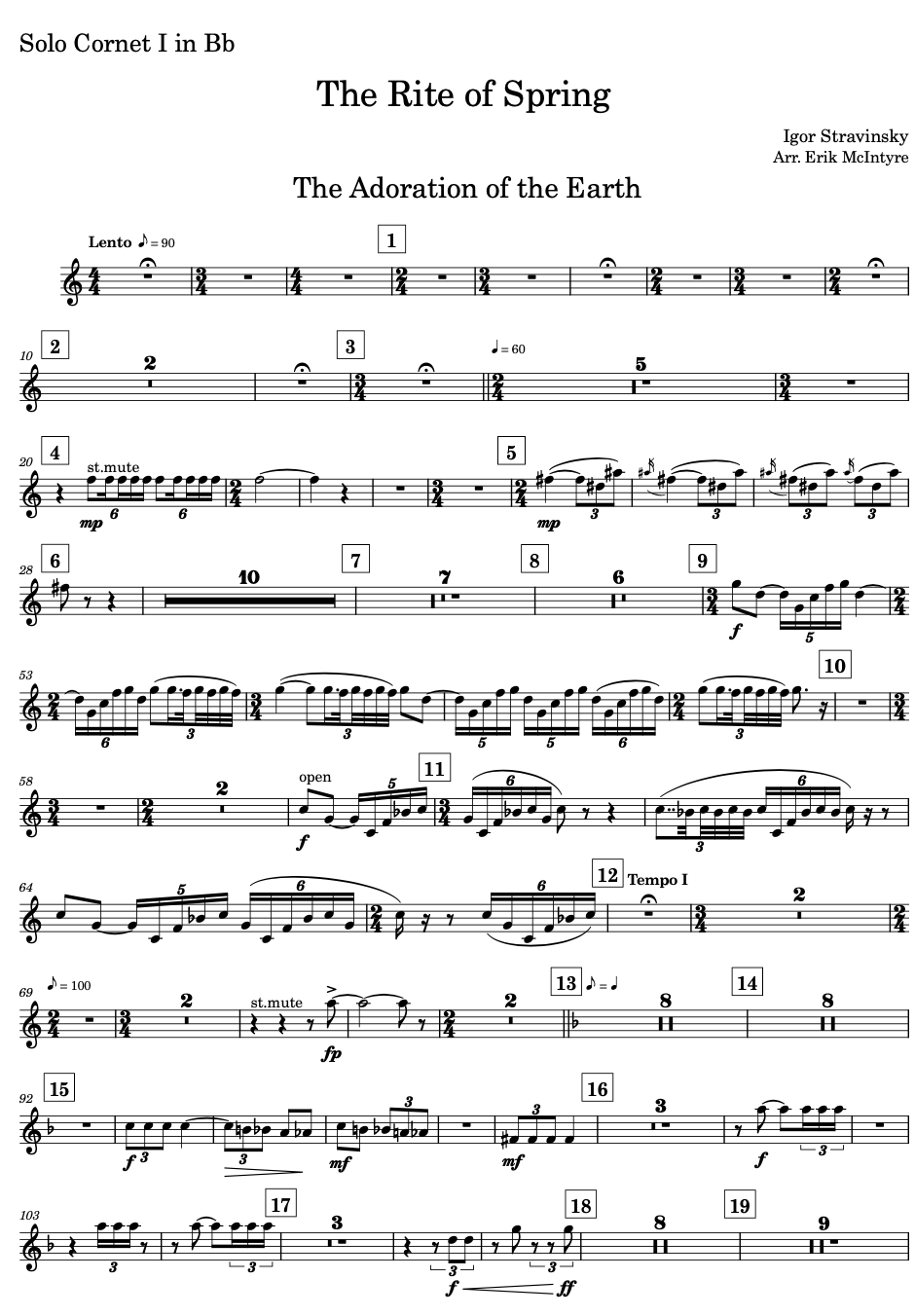 Stravinsky: The Rite of Spring (Part I) - Brass Band